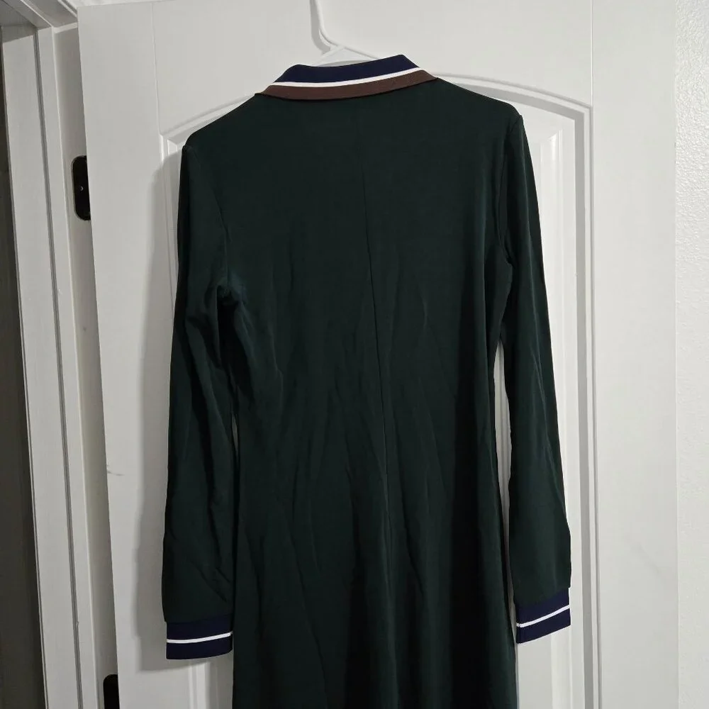 Tory Burch‎ viscose jersey calf length dress in Conifer - Size Large